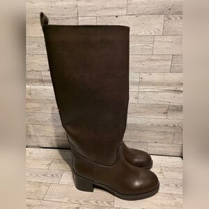 H&M Women's Over-the-Knee Tall Boots in Dark Brown